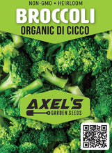 Load image into Gallery viewer, Broccoli Seeds - Organic Di Cicco
