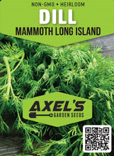 Load image into Gallery viewer, Dill Seeds - Mammoth Long Island
