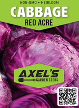 Load image into Gallery viewer, Cabbage Seeds - Red Acre
