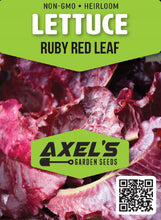 Load image into Gallery viewer, Lettuce Seeds - Ruby Red Leaf
