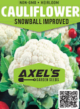 Load image into Gallery viewer, Cauliflower Seeds - Snowball Y Improved
