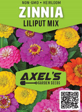 Load image into Gallery viewer, Zinnia Seeds - Lilliput Mix
